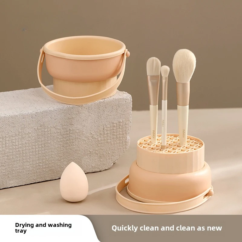 Домашняя кисточка для макияжа лоток чистки и сушки силиконовая миска 3-в-1