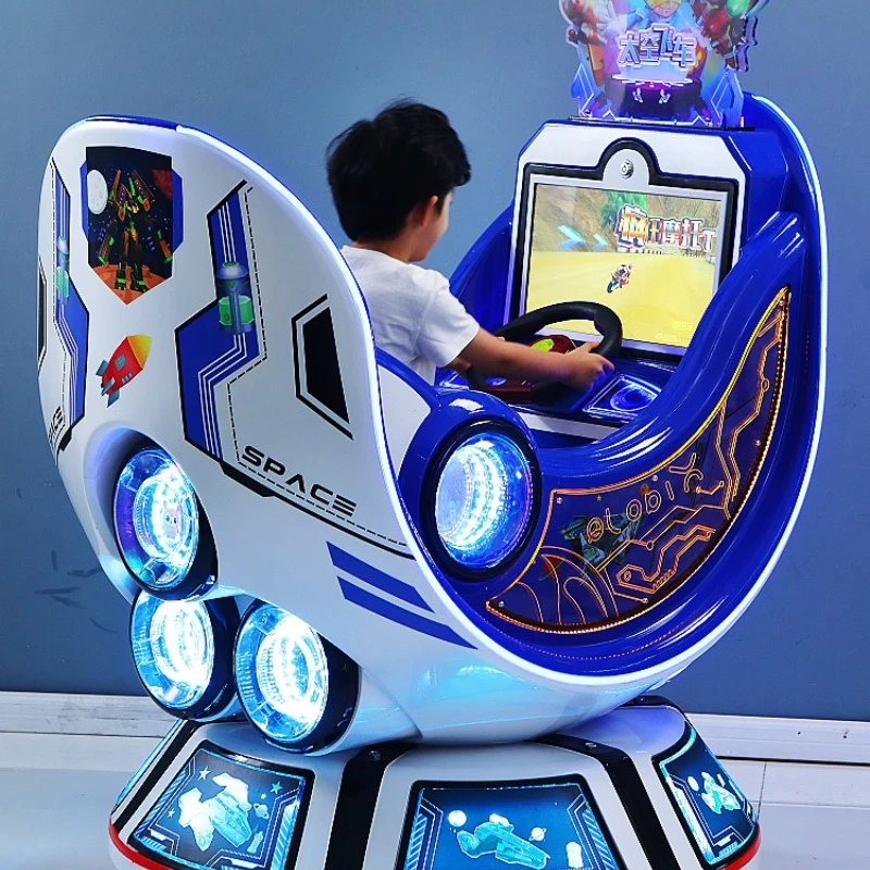 

Детская 3D интерактивная игра для детей катание детей сканирующий код вращающаяся качающаяся машина Коммерческая большая игровая площадка