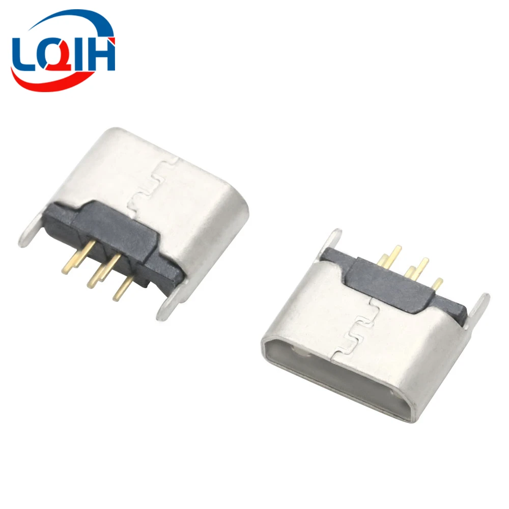 

10PCS Micro Usb Motherboard 5p Motherboard Interface Connector 180-degree Vertical Straight Plug Borderless Charging Motherboard