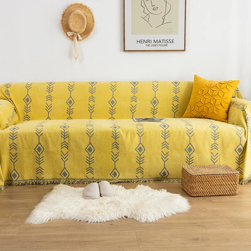 

Chenille Sofa Towel Nordic Simple ins style Anti Cat Scratch Couch Cover Blanket for Living room furniture Protector Slipcovers