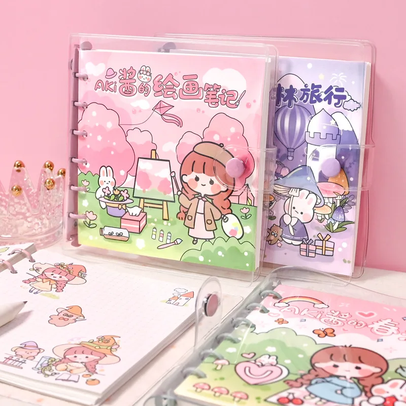 Блокнот-планировщик с милыми листьями сакуры 80 листов