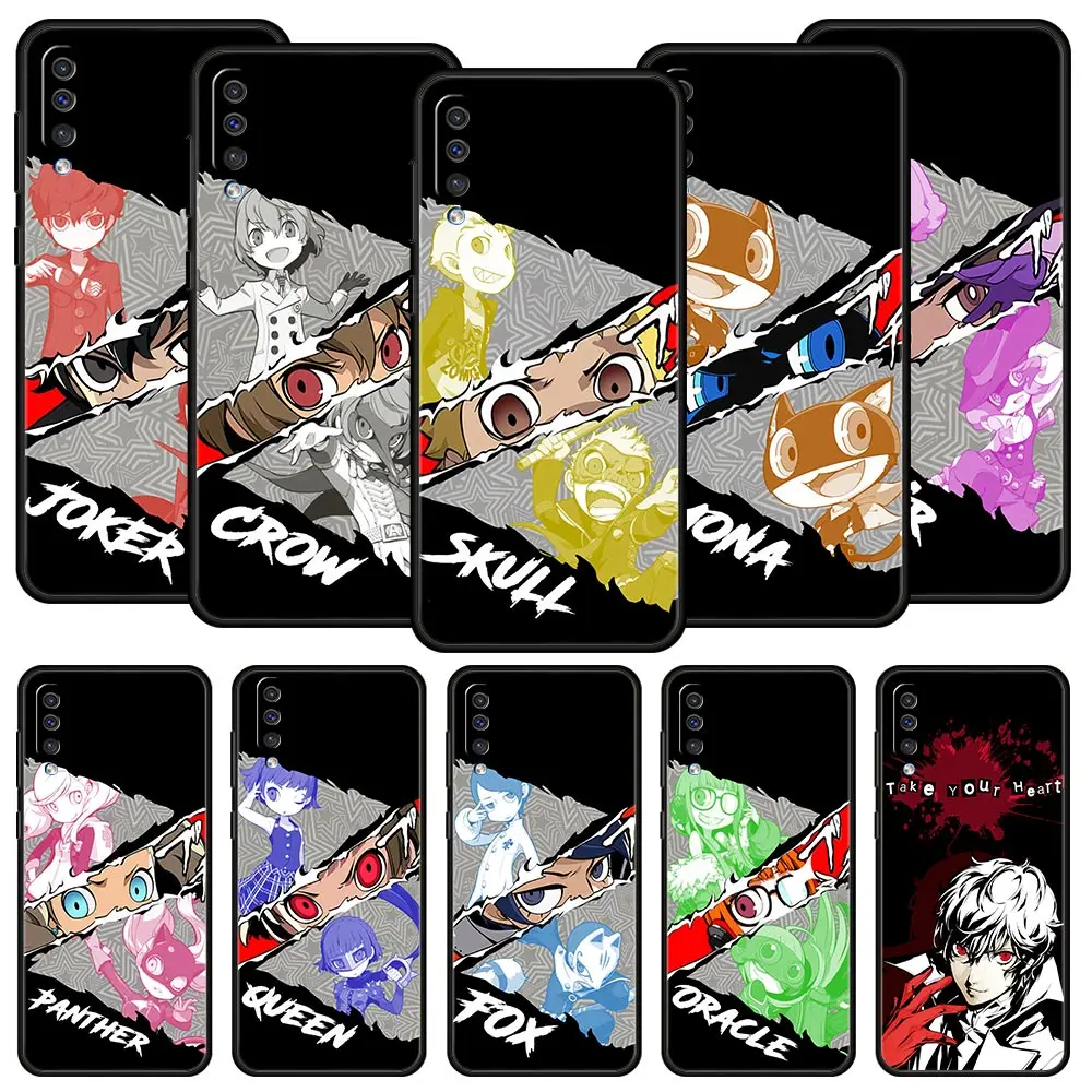 Game Persona 5 For Samsung Galaxy A52 Phone Case Samsung A50 A70 A10 A30 A40 A20S A20E A02S A12 A22 A72 A32 5G Silicone Cover