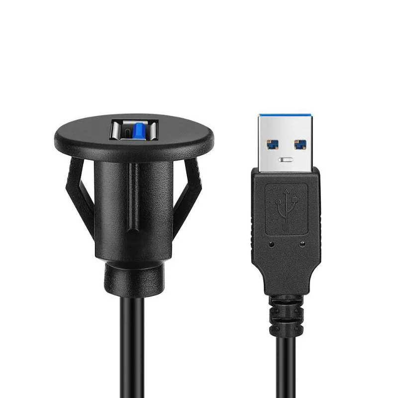 1 м Малый Удлинительный кабель с разъемом USB 3 0 штырь-гнездо для монтажа на панели