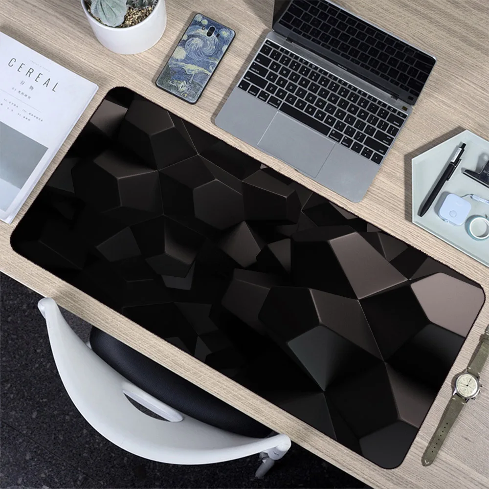 

Ins Black Graphics Simple Creative Large Mouse Pad Game Computer Laptop Gaming Machine Accessories Desk Pad Non-slip Mouse Pad