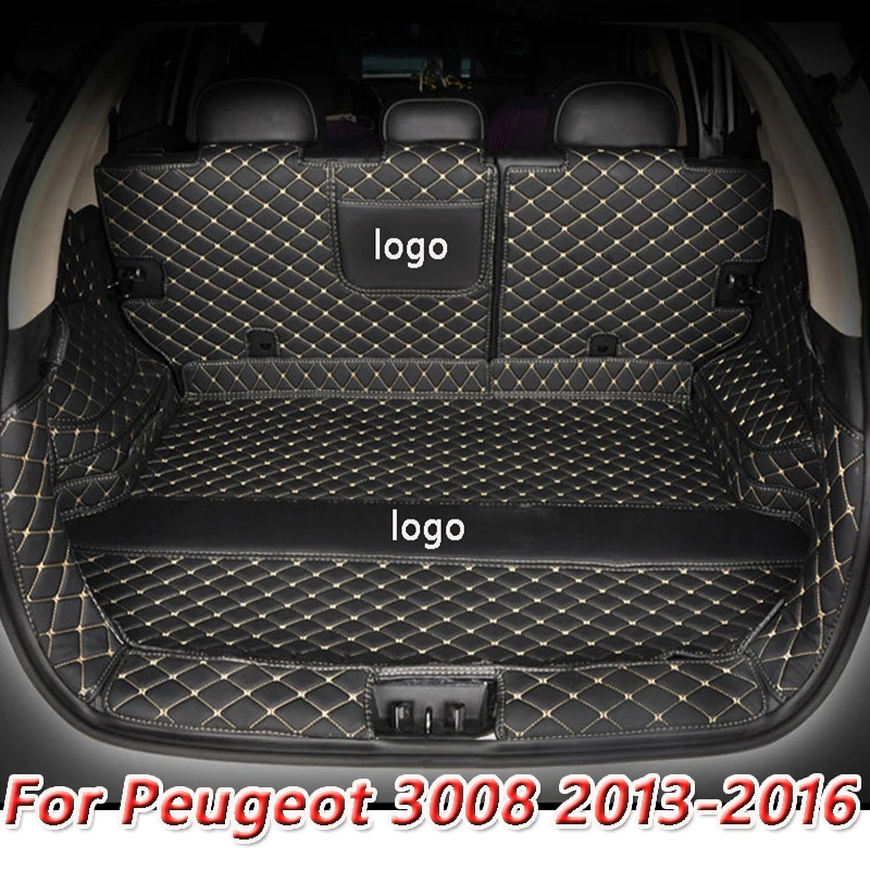 

Высококачественный коврик для багажника автомобиля для Peugeot 3008, 2013, 2014, 2015, 2016, автомобильный коврик для багажника, Задняя подкладка для грузовика, декоративный