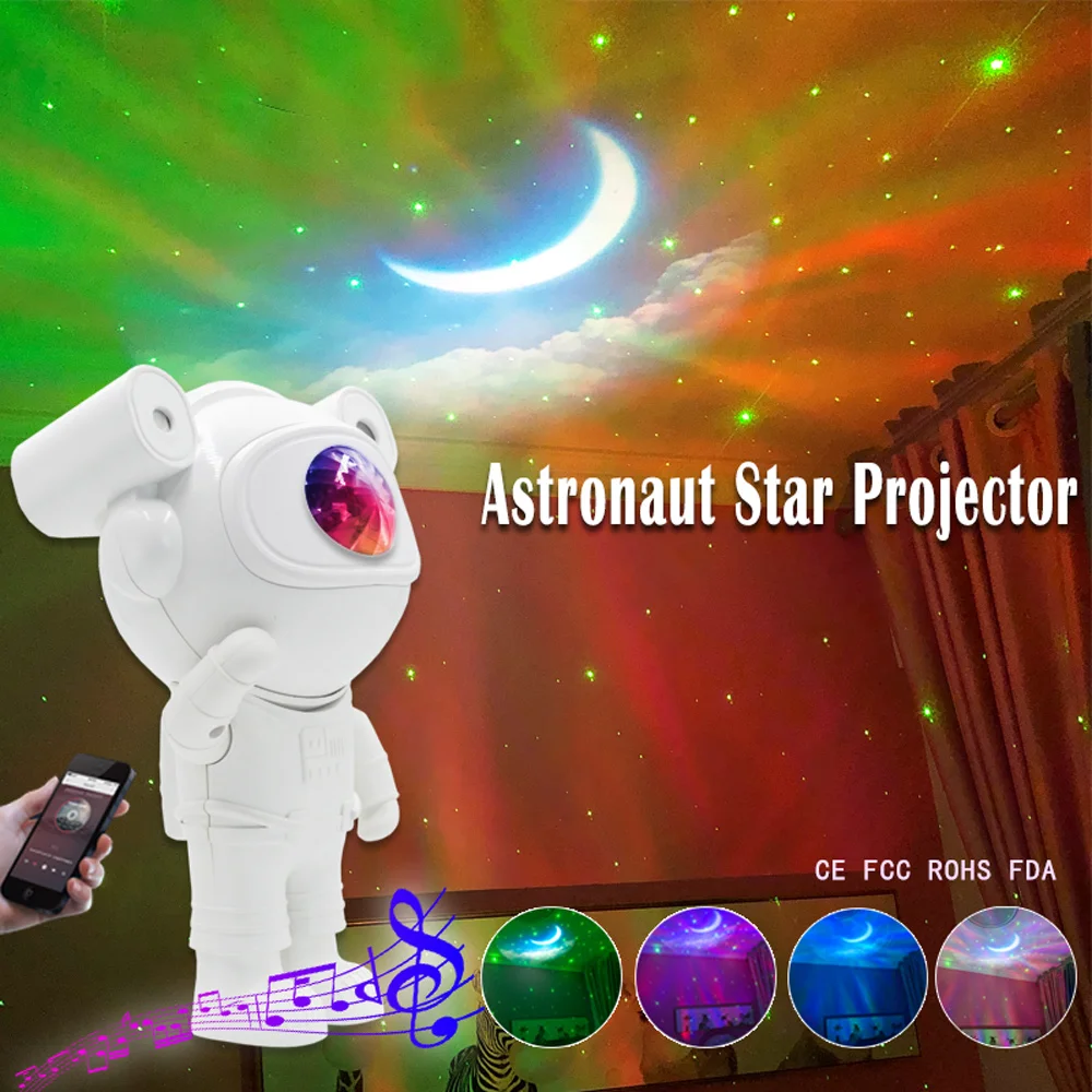 

Astronaut Starry Sky Projector Star Moon Galaxy Light Night Lamp Home Room Decor Birthday Party Decorations Luminaires Gift