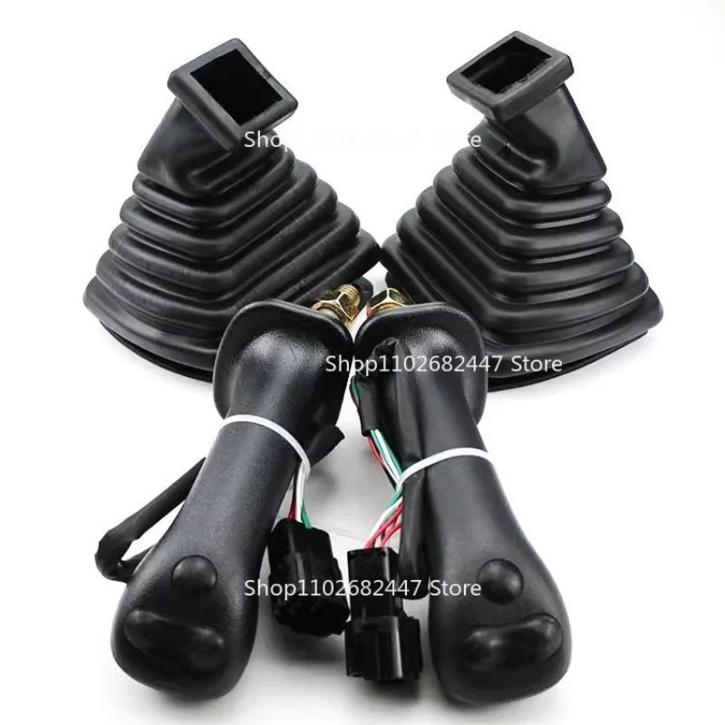 Фото Рукоятка джойстика для экскаваторов DX Doosan DH Daewoo 225-9/215-9 с тремя кнопками и разъемом, с клеевым креплением №4