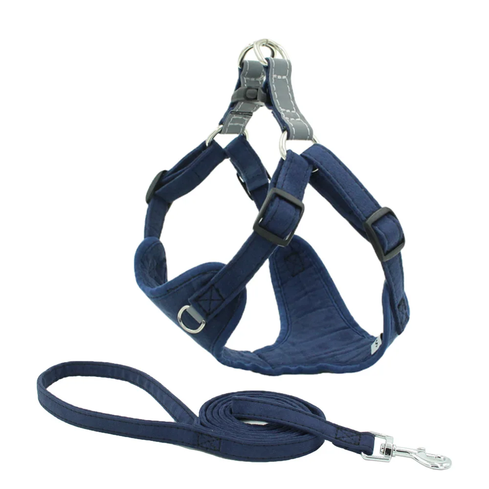 

Vest Dog Harness Soft Step In Vest Harness for Small and Medium Dogs by Best Pet Supplies Suede