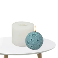 moon shape candle silicone mold for handmade desktop decoration gypsum epoxy resin aromatherapy candle silicone mould