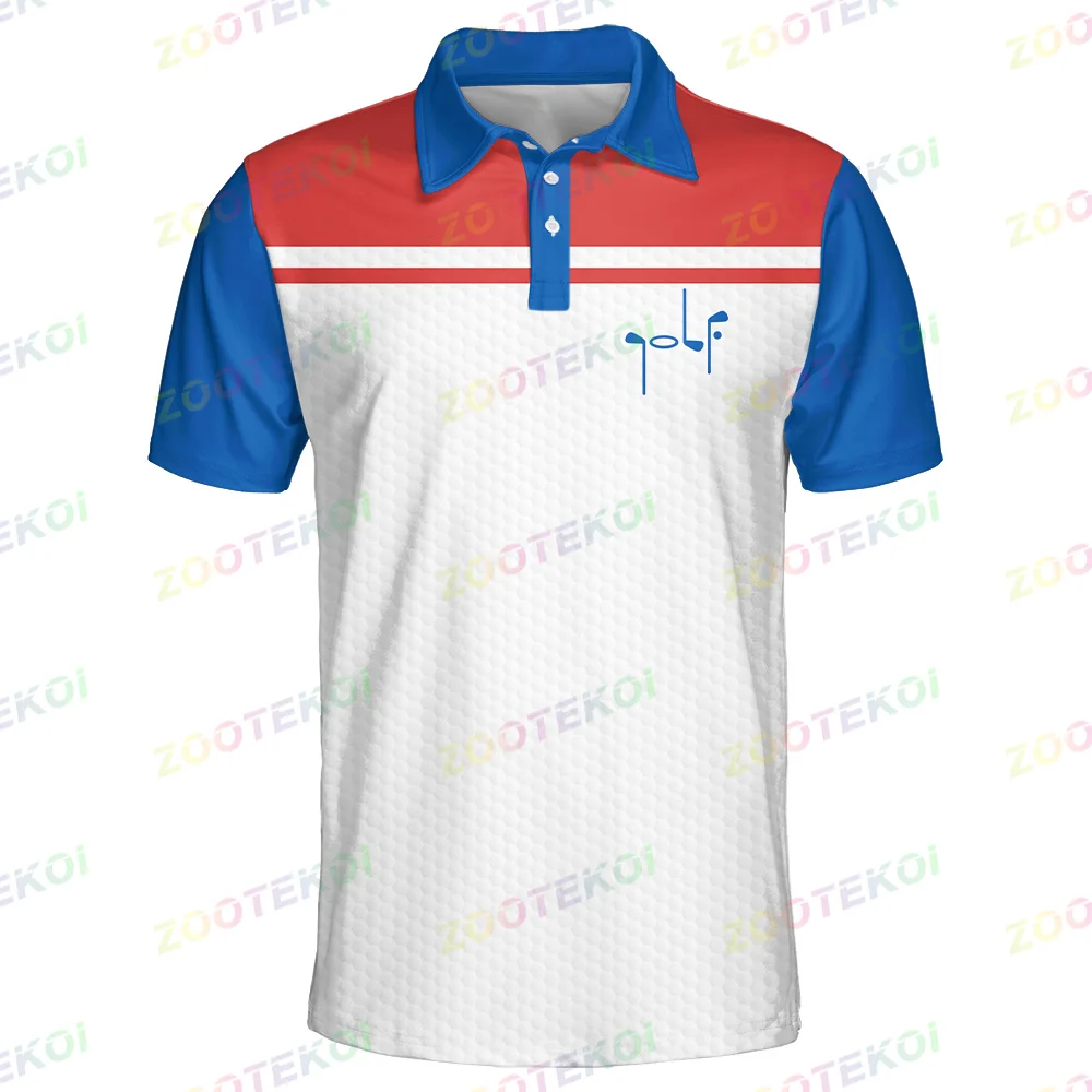 Golf Life Short Sleeve Polo Shirt For Men Casual Lapel Fashion Golf Sports Polo Golf Course Quick-dry Button Workwear Shirt