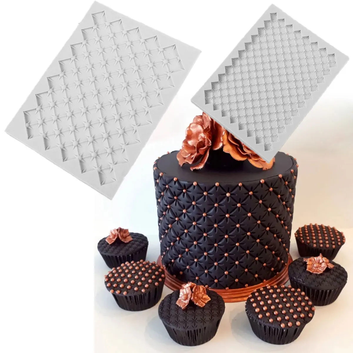 

Wedding Lace Border Mould Silicone Mold Fondant Cake Decorating Tool Gumpaste Sugarcraft Chocolate Forms Bakeware Tools