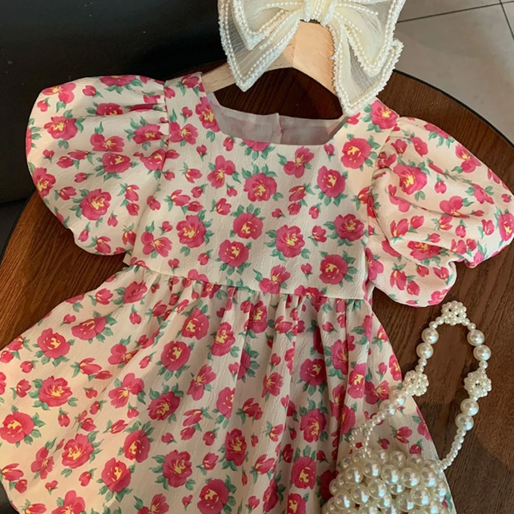 

Melario/милое платье с цветочным рисунком для девочек; Летние Повседневные платья для девочек; Детская одежда; Платья принцессы с цветочным рисунком для маленьких девочек; Vestido