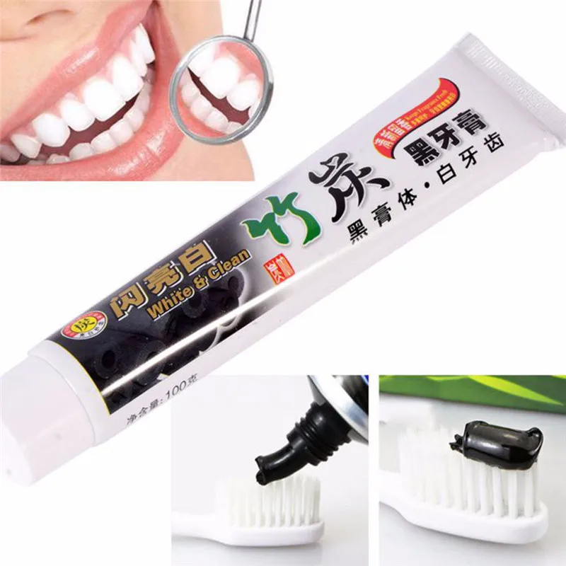 

100g Bamboo Charcoal Toothpaste Natural Activated Teeth Whitening Health Beauty Tool Whitening Cleanig Dental Oral Hygiene Care