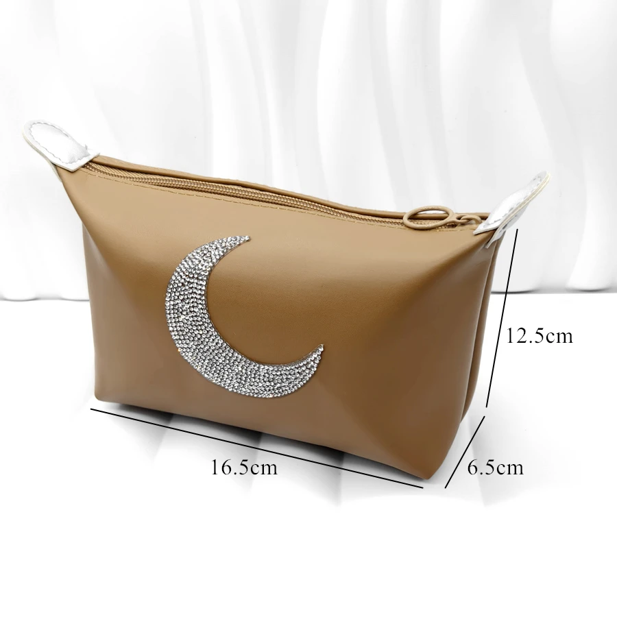 Водонепроницаемая Косметичка В Форме Кофейно-коричневого Луны Элегантный Из
