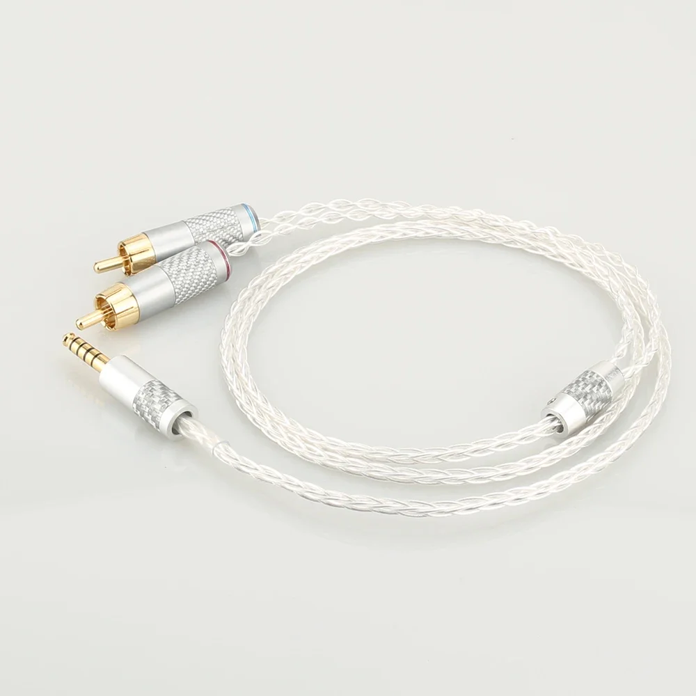 Кабель HIFI 4 мм на 2 RCA Aux кабель Auido для балансировки звука Sony WM1A/1Z PHA-1A/2A Z1R