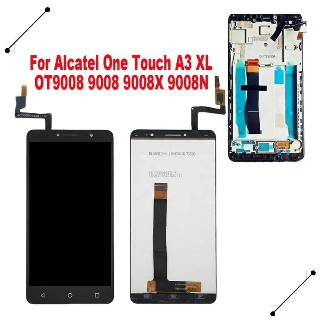 ЖК-дисплей IMAZ 6,0 для Alcatel A3 XL 9008 9008X 9008D 9008A OT9008, сенсорный экран с дигитайзером и рамкой для OT9008N LCD