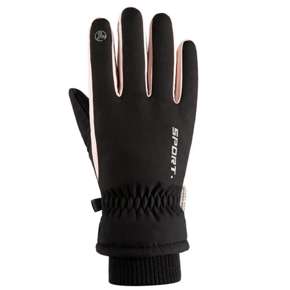 Practical Winter Gloves Thread Cuff Waterproof Men Women Touch Screen Gloves  Protection Cycling Gloves for Outdoor