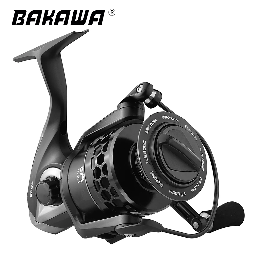 

BAKAWA JL 2000 3000 4000 5000 6000 Spinning Fishing Reel 15-18KG Max Drag Power Bass Pike Fishing Line Spool Accessories