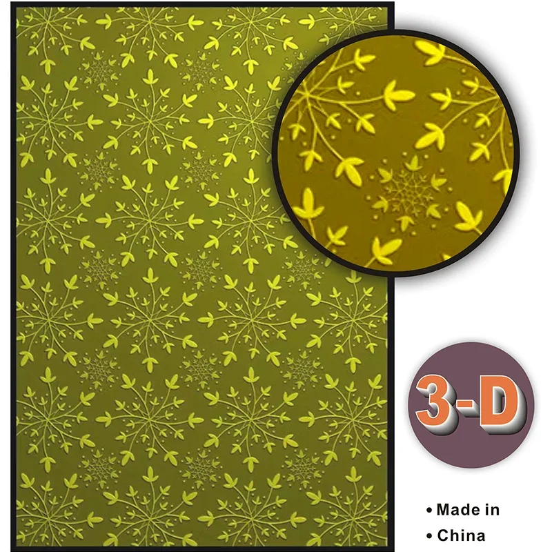 Тисненая папка с текстурой 3-d-Снежинка