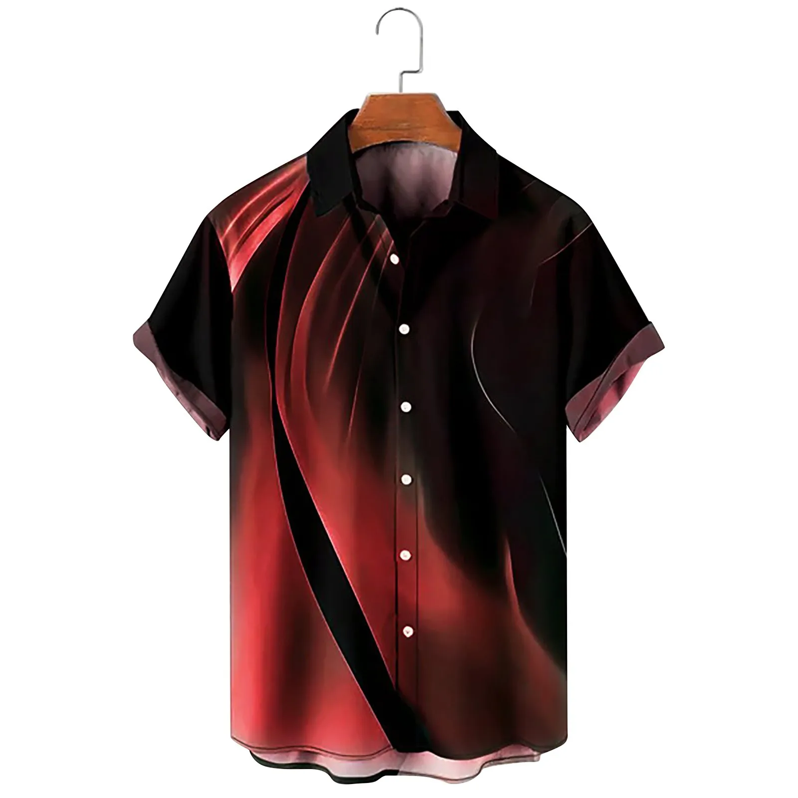 

Mens Floral Hawaiian Shirts Short Sleeve Button Down Beach Shirts Slim Fit