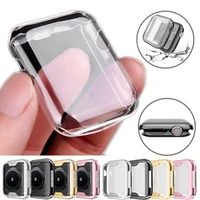 case for apple watch band 44mm 45mm 41mm 42mm 38mm 40mm full tpu bumper cover protector accessories iwatch series 7 6 5 4 3 se