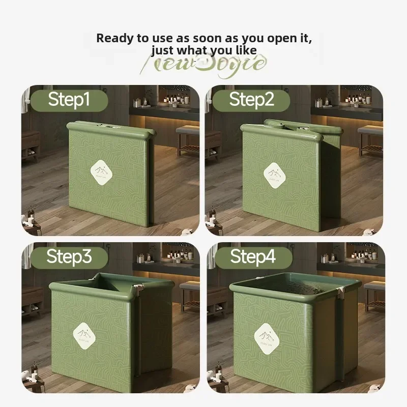 Складная ванна со сливом — большое ведро для купания дома и путешествий