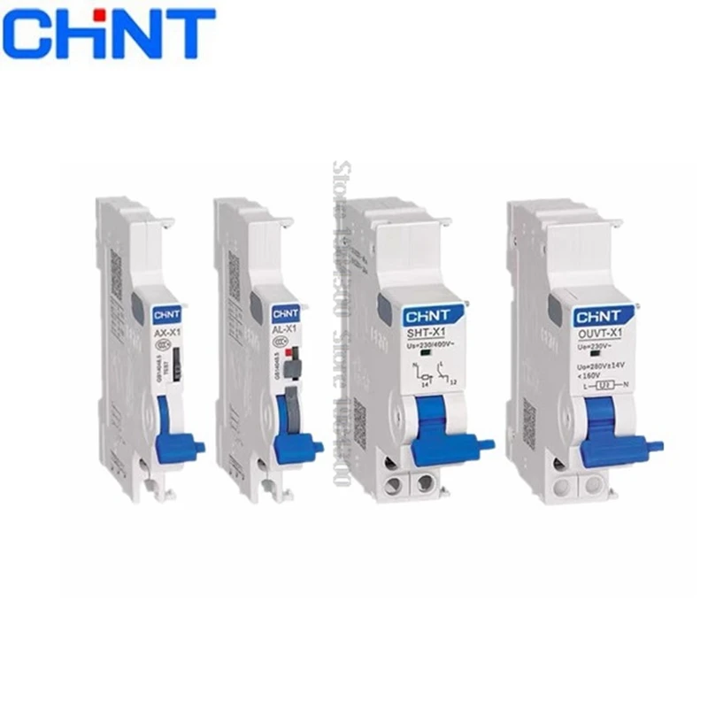 

CHINT AX-X1 AL-X1 SHT-X1 SHT-X3 OVT UVT OUVT NXB-63 NXB Сигнализация открывания под вечкой Вспомогательный контакт Аксессуары для шунта
