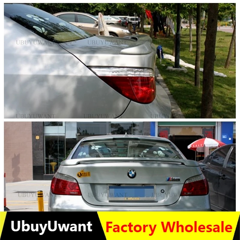 

For E60 BMW M5 5 series 2005-2010 High Quality FRP Material Car Tail Wing Decoration Rear Trunk Spoiler For 520 523 530 535