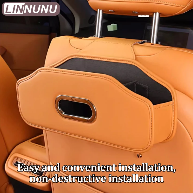 LINNUNU для Leapmotor C10 органайзер хранения на спинку автомобильного сиденья кожаный