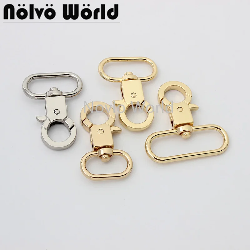 

10-50pcs 20mm 25mm 32mm 38mm 5colors trigger snap hook handbag purse adjusted swivel clasp hooks hardware accessory strap hook