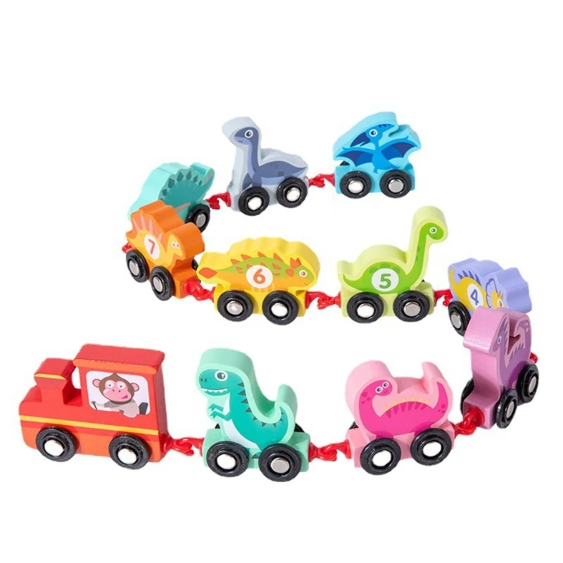 

Kids Number Learning Toy Kids Link Dinosaur Train Toy for Brain Development