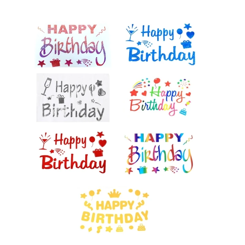 

Наклейки на воздушные шары с днем ​​рождения, сделай сам, наклейки с буквами для украшения дня рождения, Прямая поставка