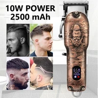 original kemei professional full metal hair trimmer barber electric hair clipper for men rechargeable lithium battery haircut
