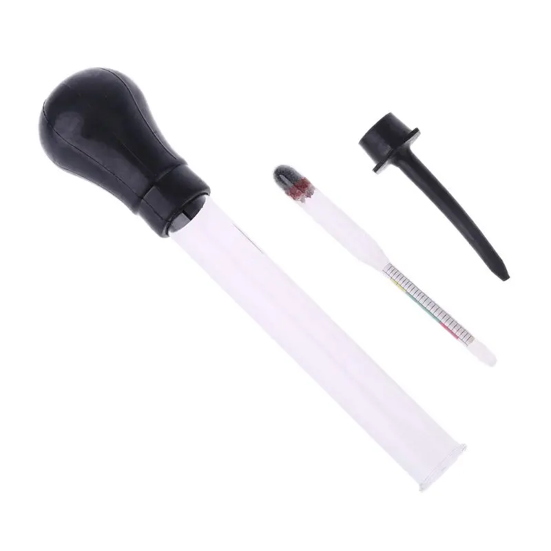

1.1-1.3 Colored Zone Black Battery Hydrometer Tester Acid Electrolyte Lead Flooded PQ J2FA