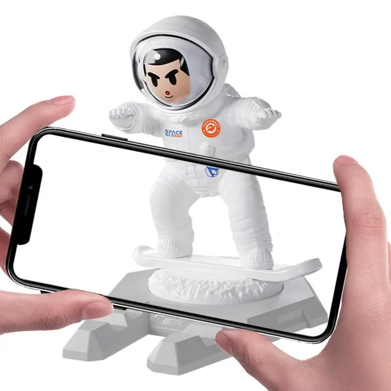 

Creative Astronaut Holder For Phone And Smartphone Stand Ornaments Design Car Interior Home Office Accessories