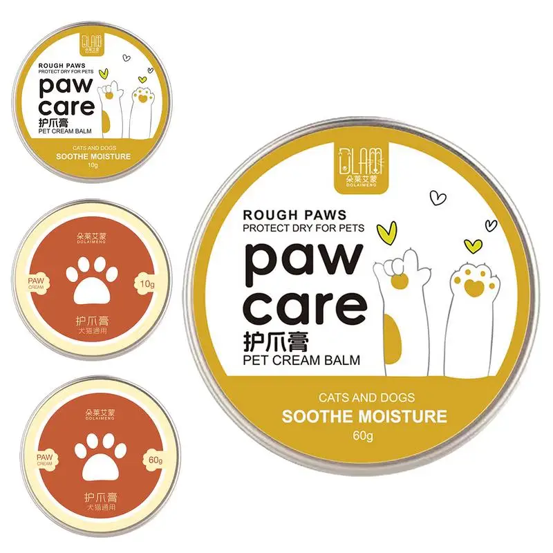 

Dog Paw Balm portable pwt Paw Protection Balm Paw Soother Dog Nose and Paw Balm Moisturizes For Dogs Protects From Cracks