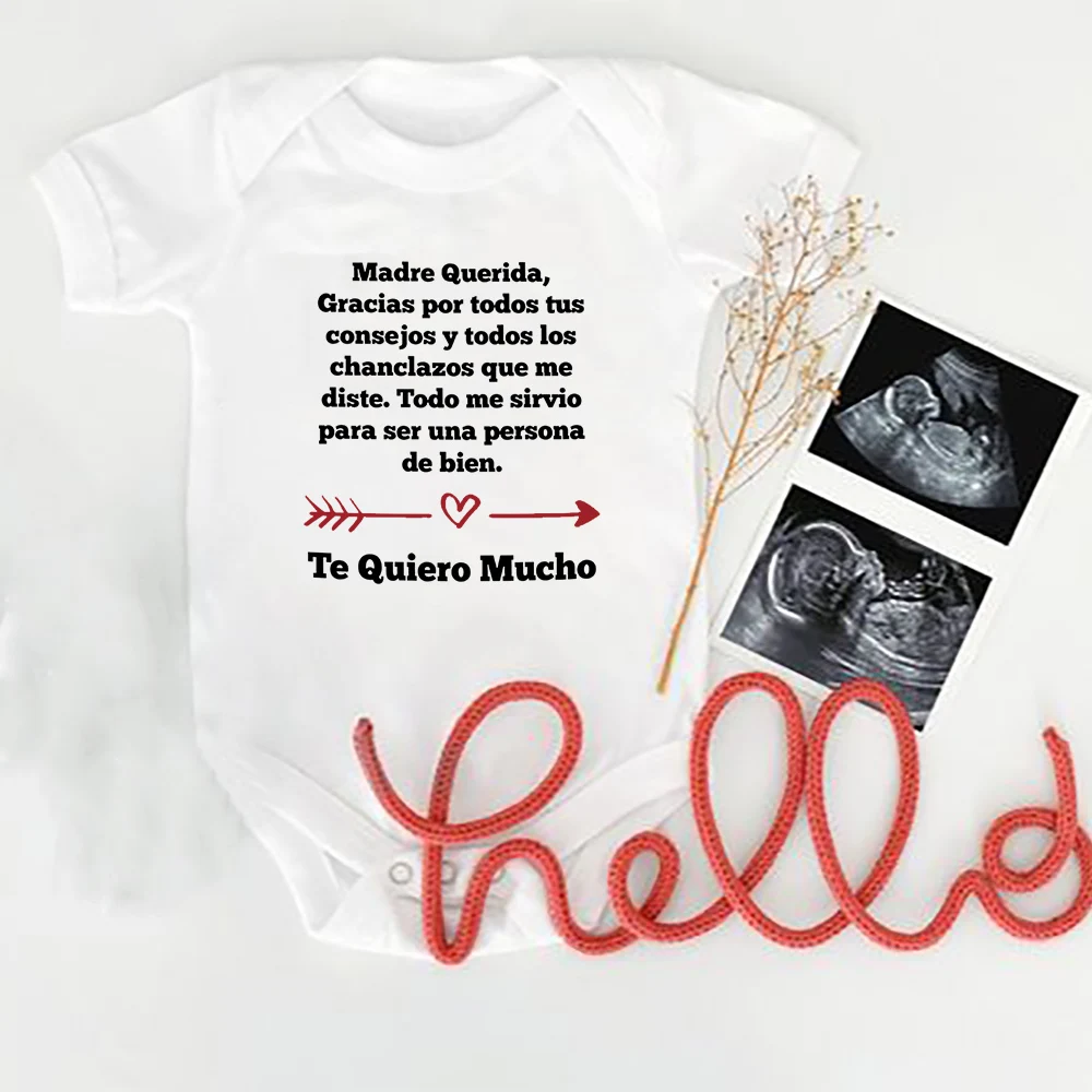 

I Love You So Much Mom Newborn Baby Bodysuit Summer Short Sleeve Romper Infant Girl Clothes Twins Brother Sister Best Present