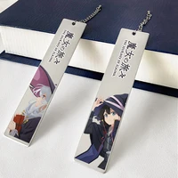 anime the journey of elaina stainless steel bookmark creative bookmarks 2190 stationery accessories figure