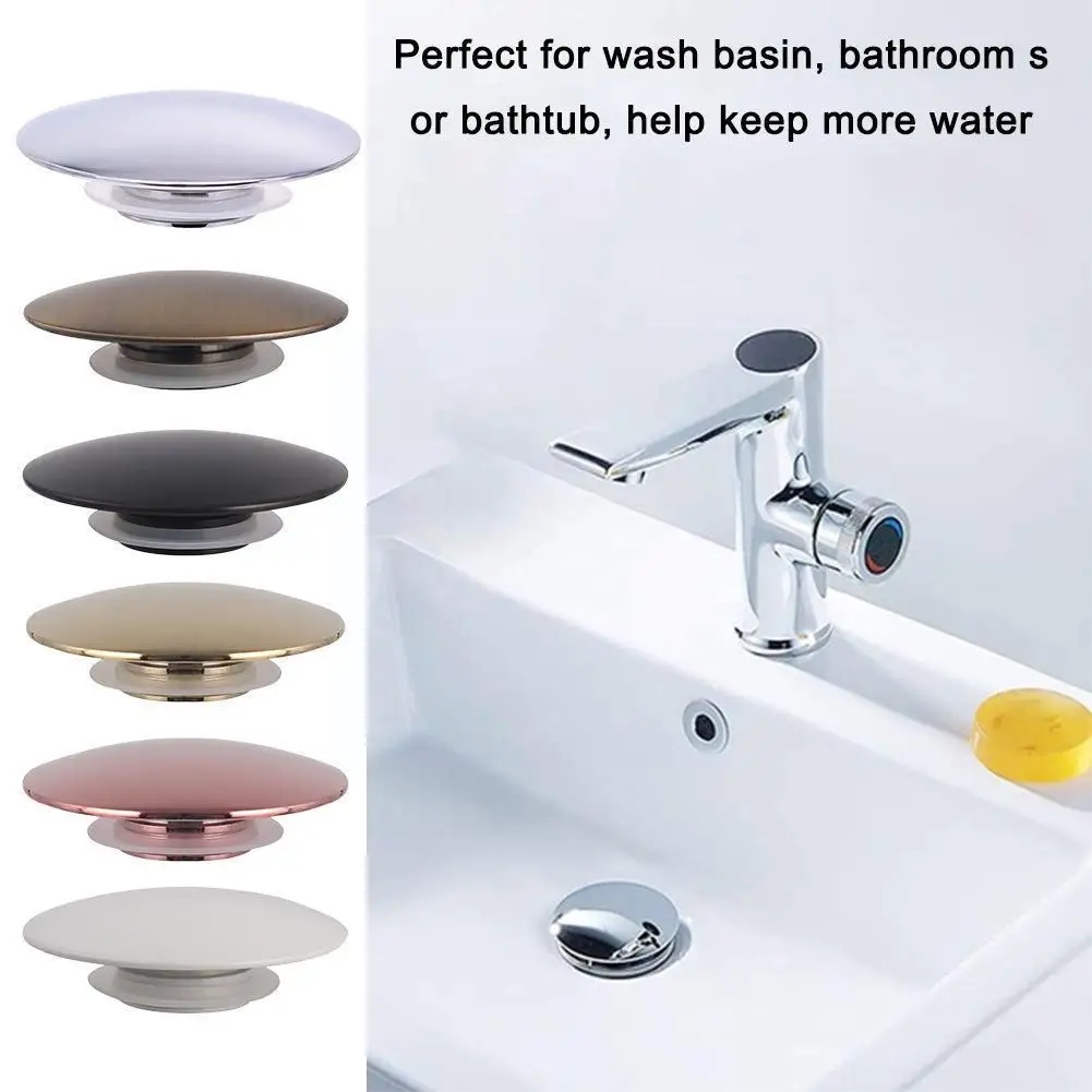 

Wash Basin Plug Bouncing The Drain Cover Replacement Up Button Clack 1pc Drain Sink Basin Brass Basin Plug Plug Push Waste N4i9