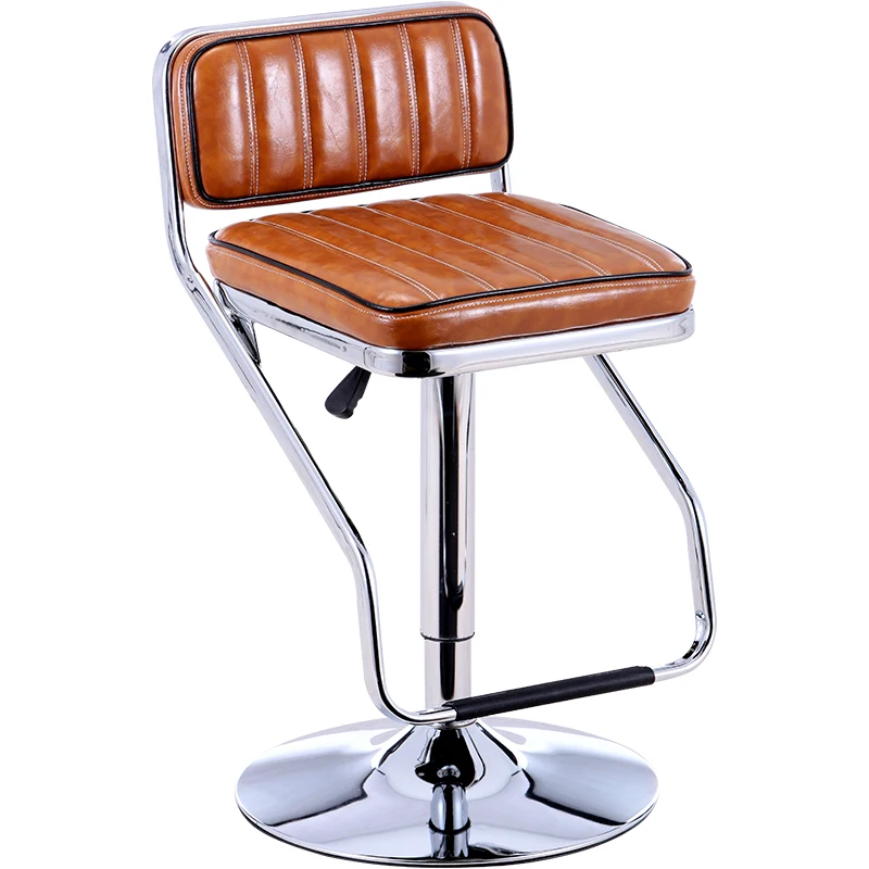 

Барный высокий стул со спинкой, Скандинавская мебель, подъемные мягкие стулья, современное кресло для столовой, гостиной, барный стул для кухни