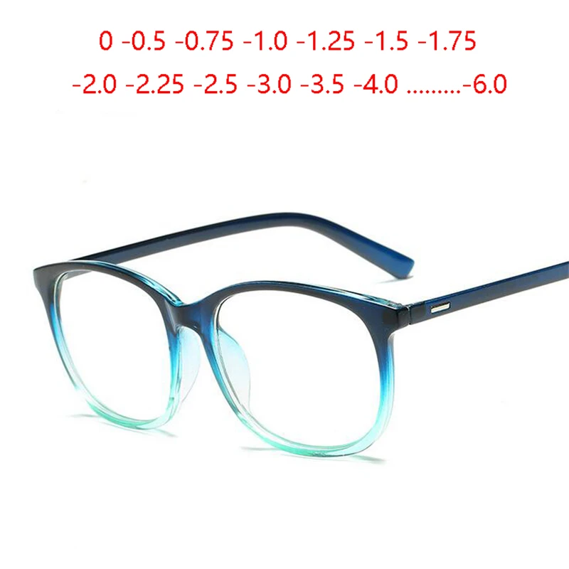 

Retro Oval 1.56 Aspherical Lens Prescription Eyeglasses Women Men PC Full Frame Nearsighted Glasses 0 -0.5 -0.75 -1.0 To -6.0