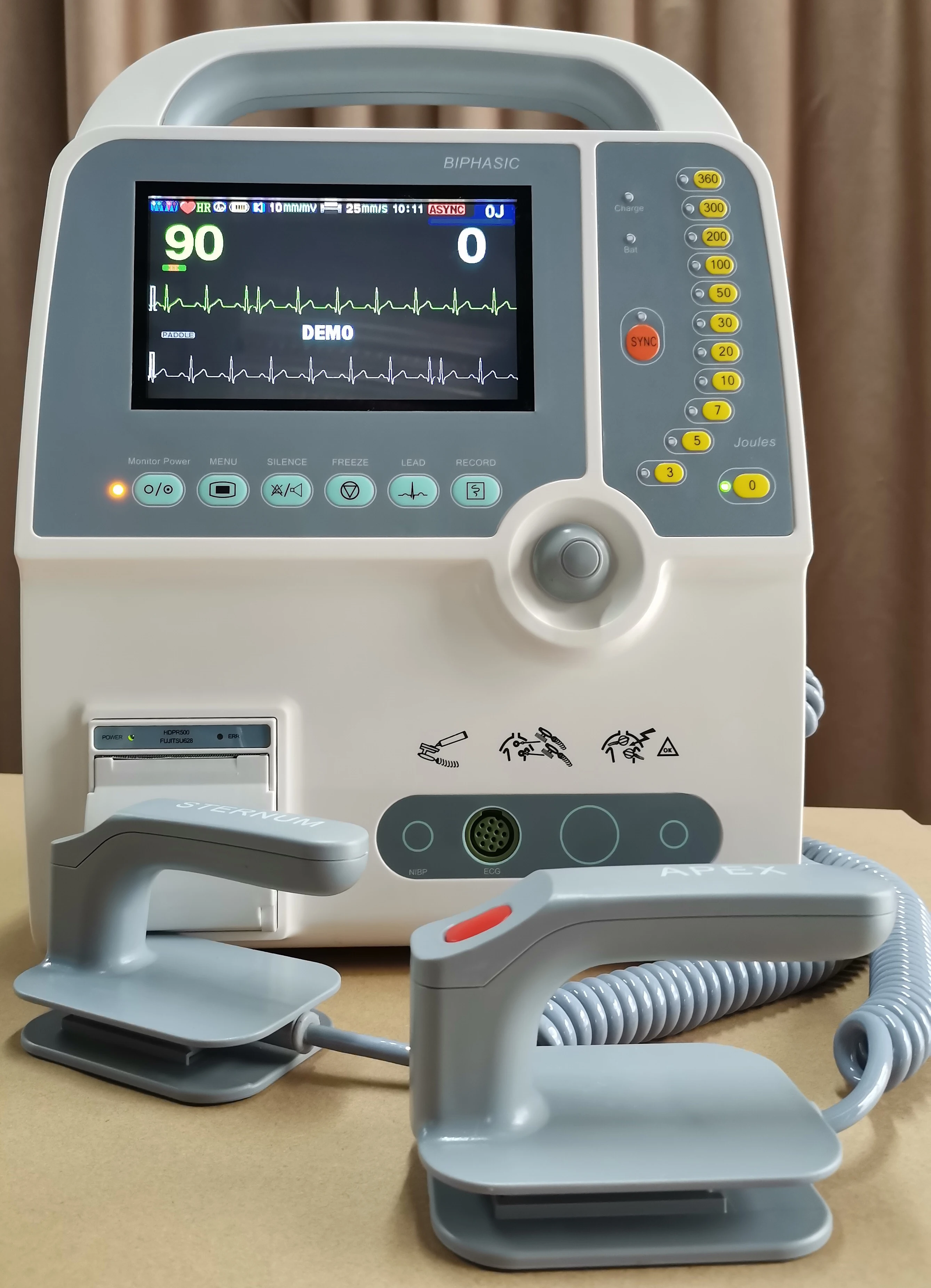 Фото Медицинская больница Emergency AED Автоматическая внешняя бипазовая с функцией №3