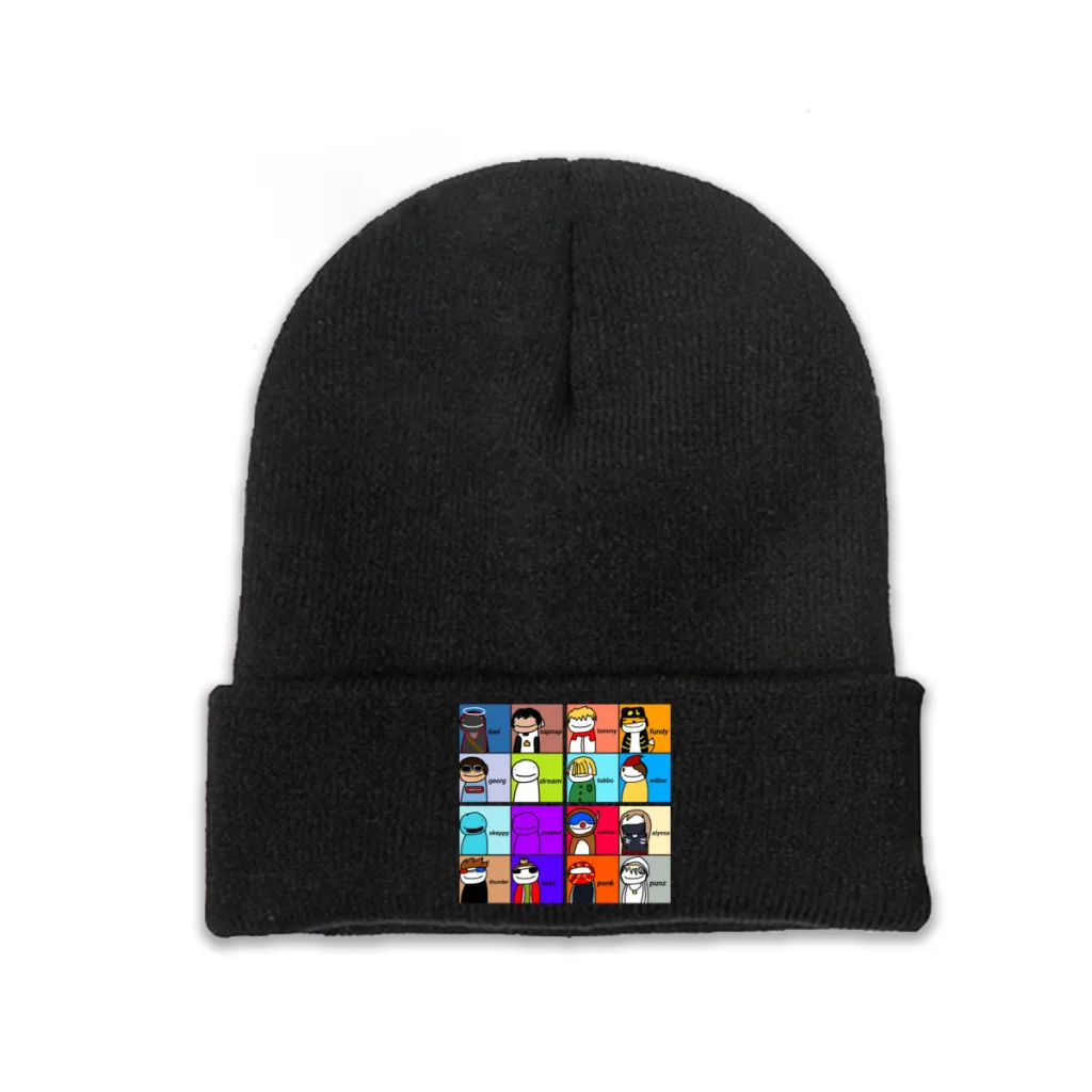 

Knit Hat Dream SMP Game Winter Warm Beanie Caps All Men Women Fashion Casual Bonnet