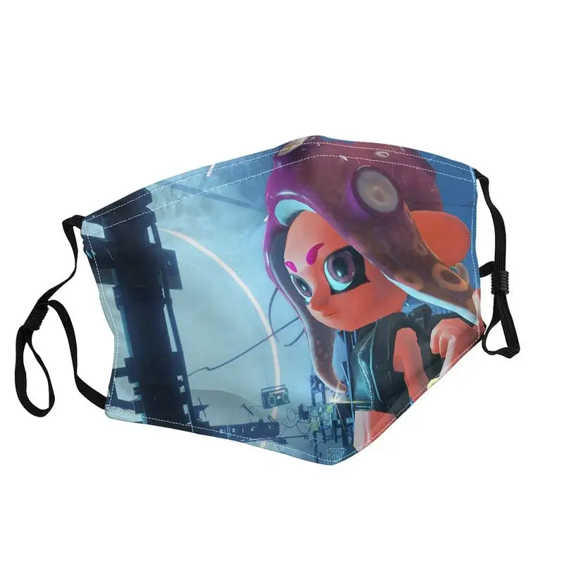 

Splatoon Mouth Face Mask Adult Dustproof Cartoon Video Game Mask Protection Washable Respirator Muffle