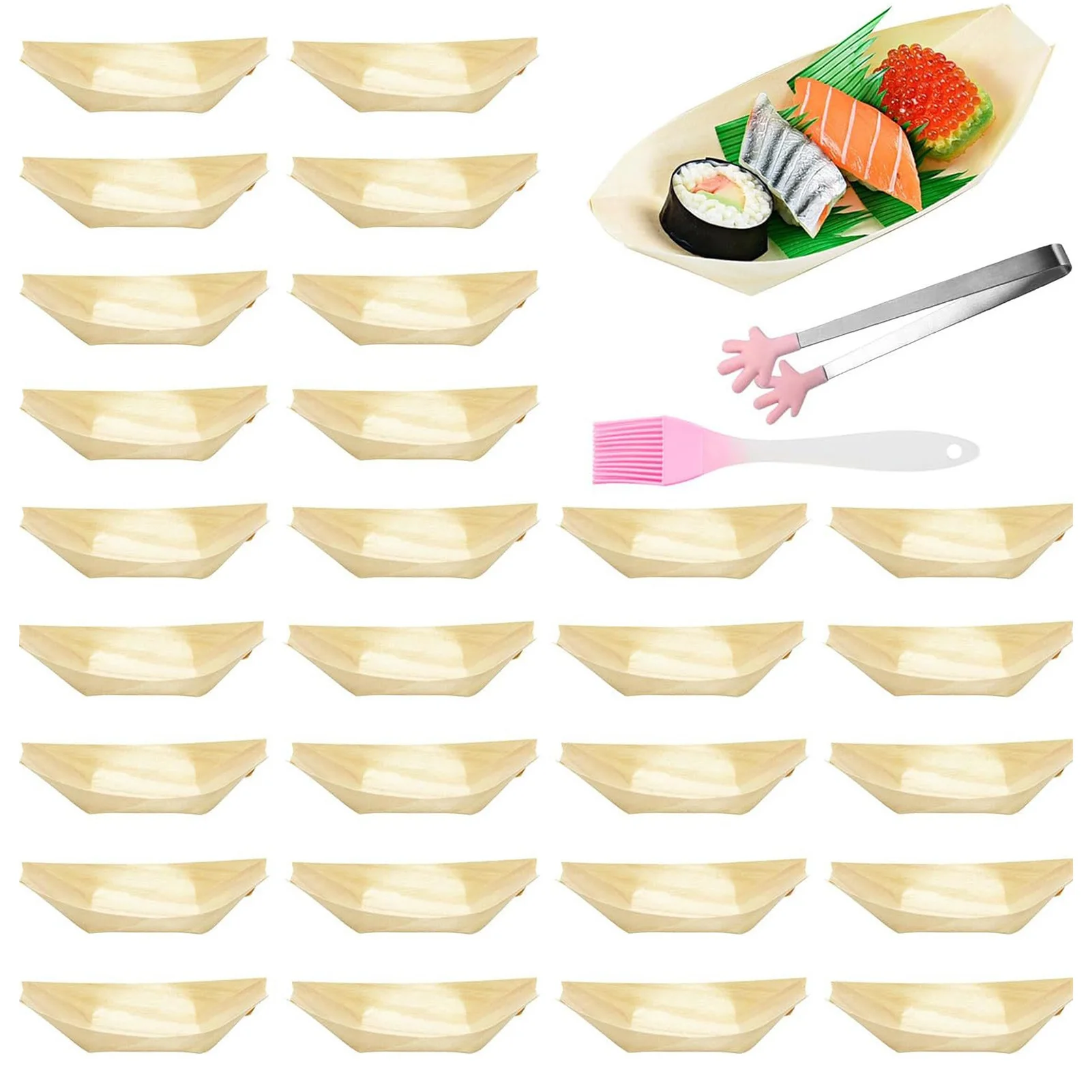 100 шт. пищевые миски Sush для сосисок чипсов суши