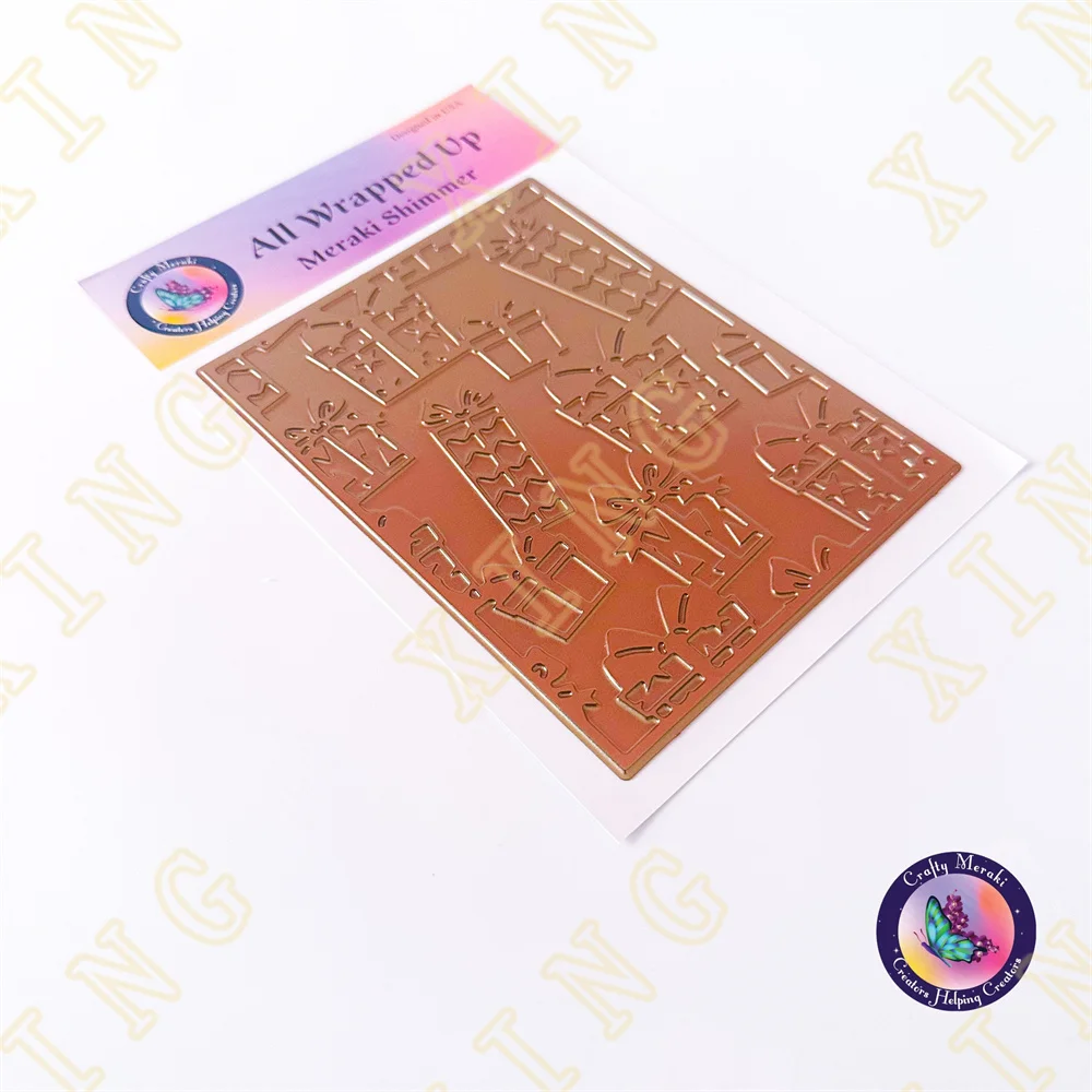 

Scrapbook Diary Decoration Stencil Embossing Template Diy Greeting Card Handmade 2022 New Arrival All Wrapped Up Hot Foil Plate