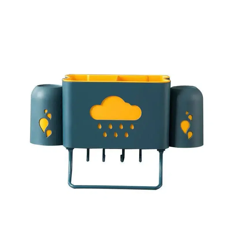 

Suction Cup Toothbrush Rack Wall Mounted Toothbrush Cup Holder Toilet Toothbrush Holder
