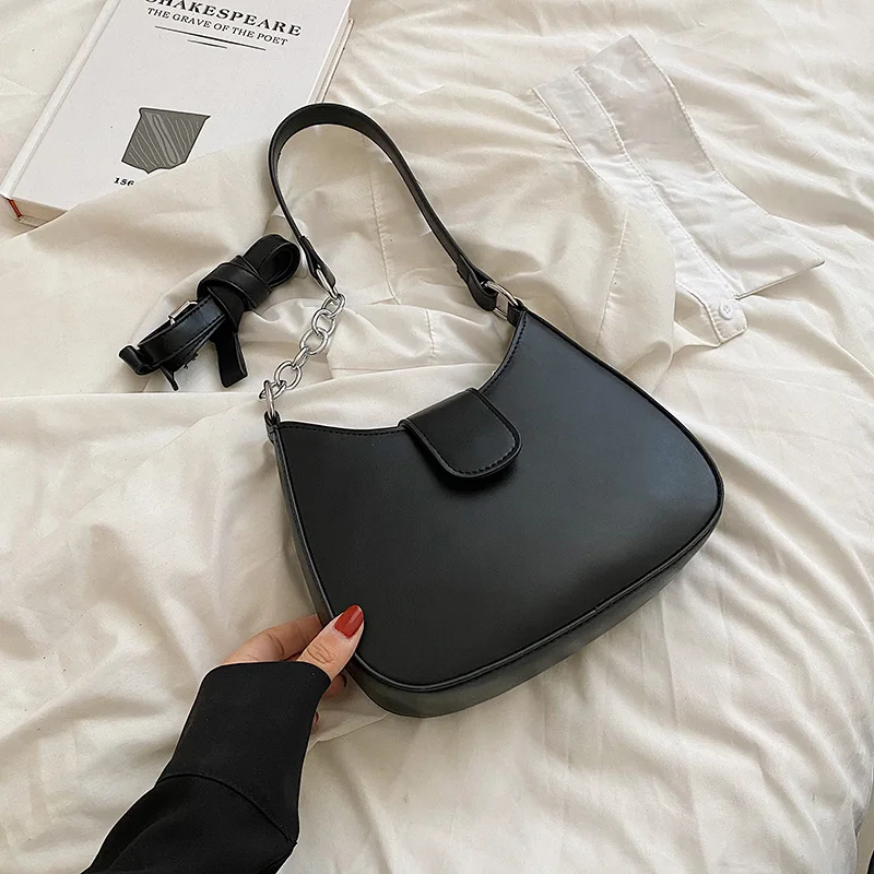 

Summer Trendy Small PU Leather Women's Designer Saddle Handbag 2022 Luxury Brand Underarm Shoulder Crossbody Bags Kawaii Totes