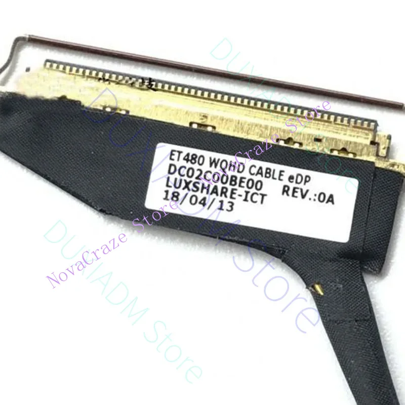 Фото ЖК-дисплей Lvds, 40-контактный кабель для Lenovo ThinkPad T480 ET480 DC02C00BE10 №4