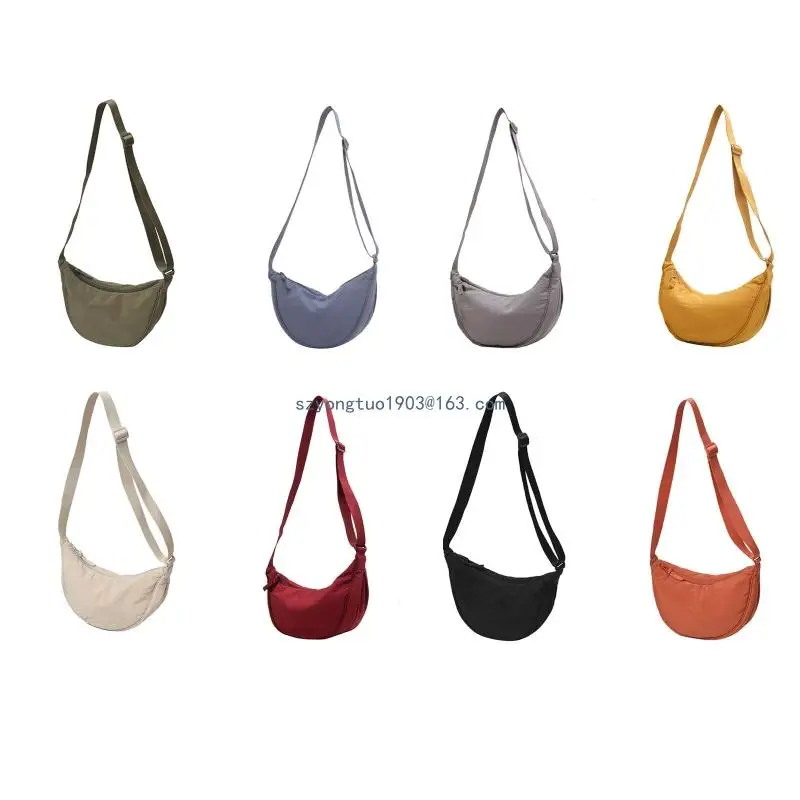 

Простой дизайн, женская нагрудная сумка, модные женские нейлоновые бродяги, маленькие сумки на плечо, однотонная винтажная сумка